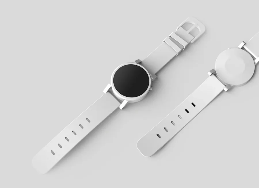 Reloj minimalista blanco